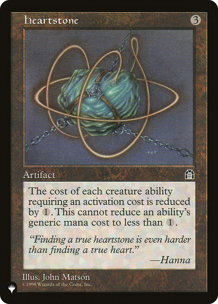 Heartstone [The List] | The Time Vault CA