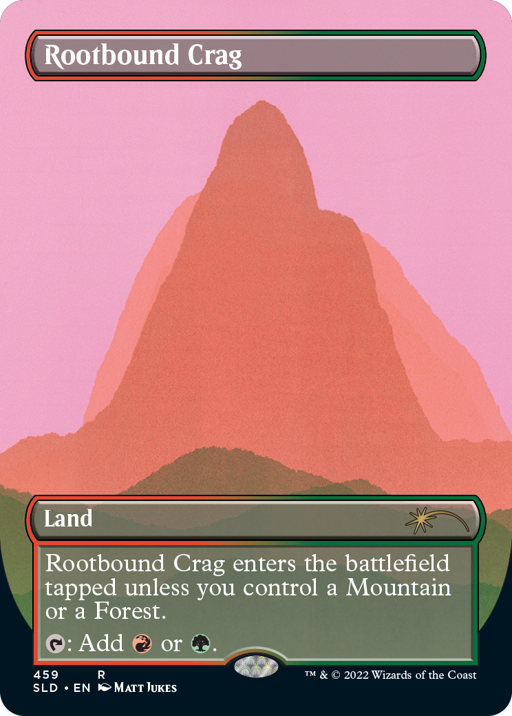 Rootbound Crag (Borderless) [Secret Lair Drop Series] | The Time Vault CA