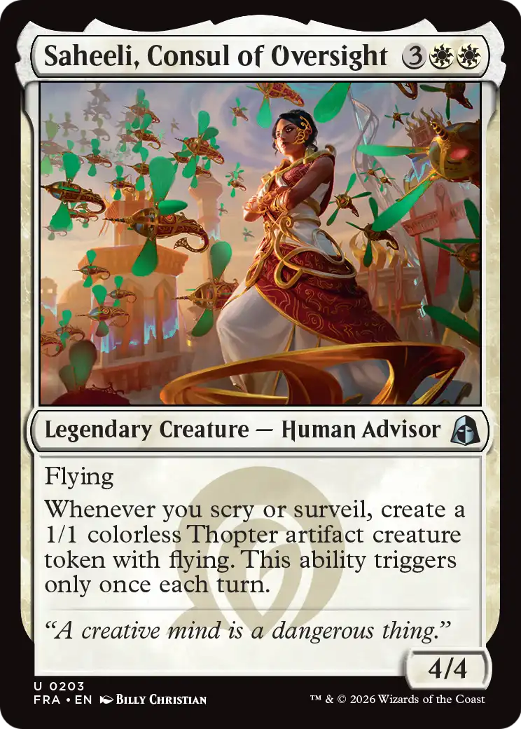 Saheeli, Consul of Oversight [Reality Fracture] | The Time Vault CA