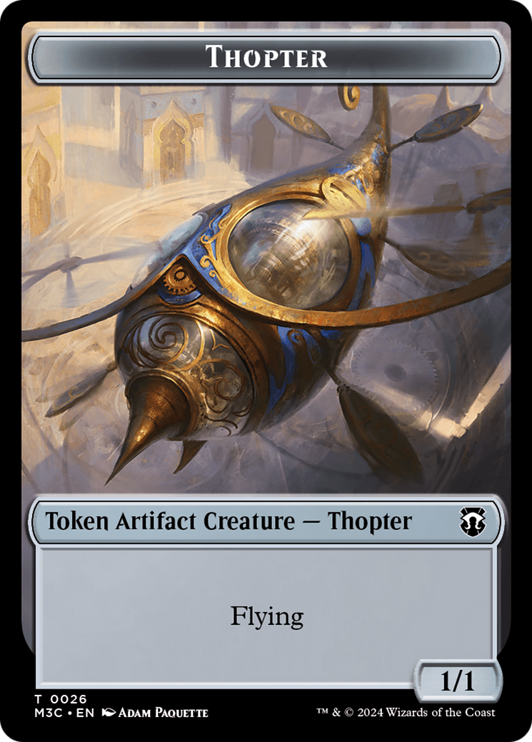 Aetherborn // Thopter Double-Sided Token [Modern Horizons 3 Commander Tokens] | The Time Vault CA