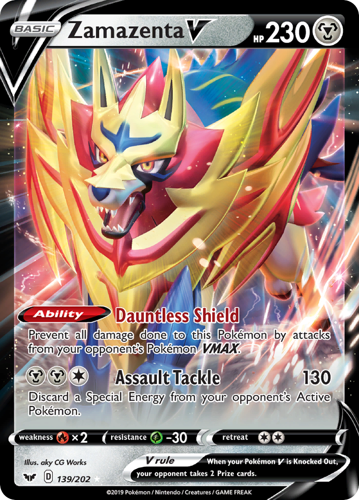 Zamazenta V (139/202) [Sword & Shield: Base Set] | The Time Vault CA