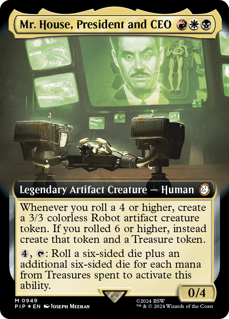 Mr. House, President and CEO (Extended Art) (Surge Foil) [Fallout] | The Time Vault CA