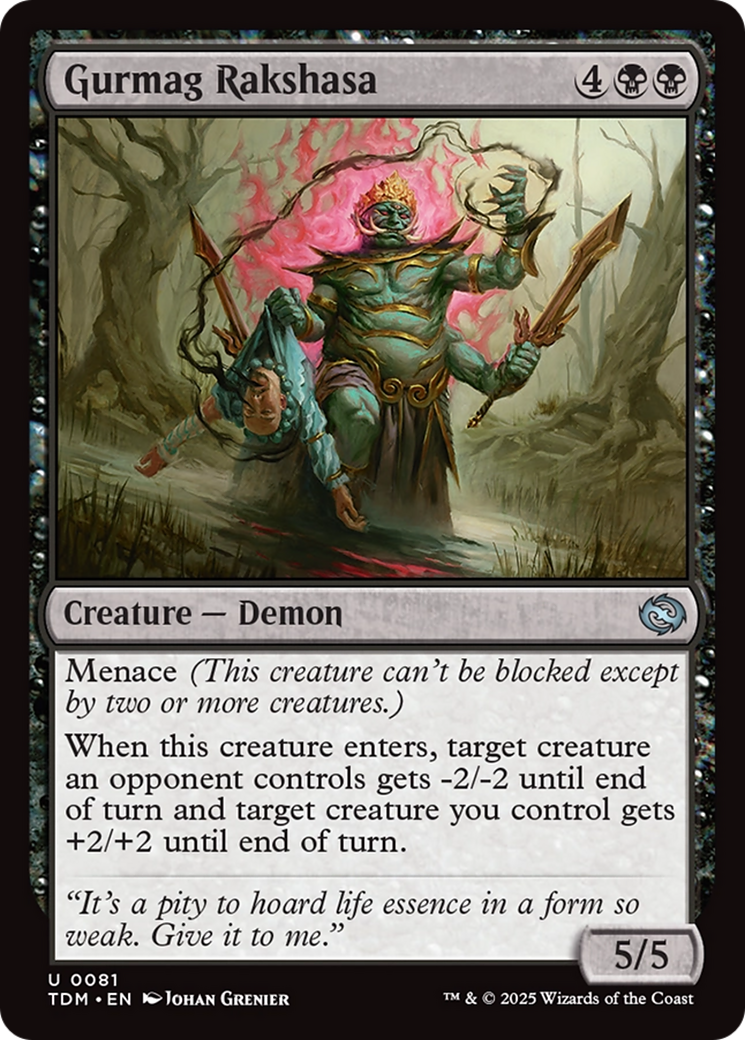 Gurmag Rakshasa [Tarkir: Dragonstorm] | The Time Vault CA