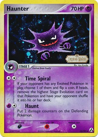 Haunter (35/92) (Stamped) [EX: Legend Maker] | The Time Vault CA