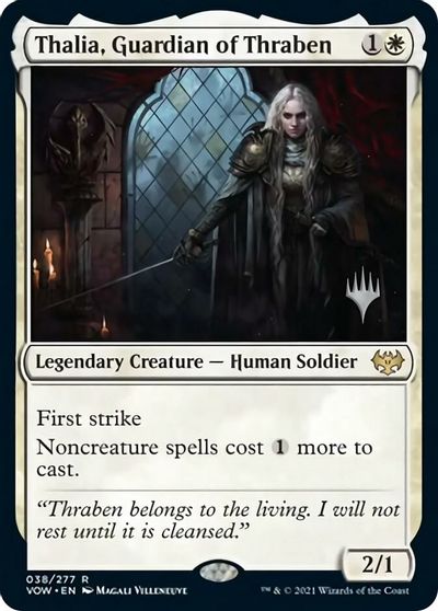 Thalia, Guardian of Thraben (Promo Pack) [Innistrad: Crimson Vow Promos] | The Time Vault CA