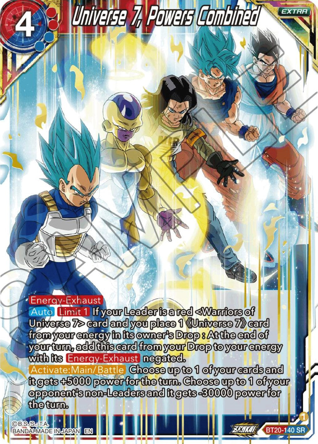 Universe 7, Powers Combined (BT20-140) [Power Absorbed] | The Time Vault CA
