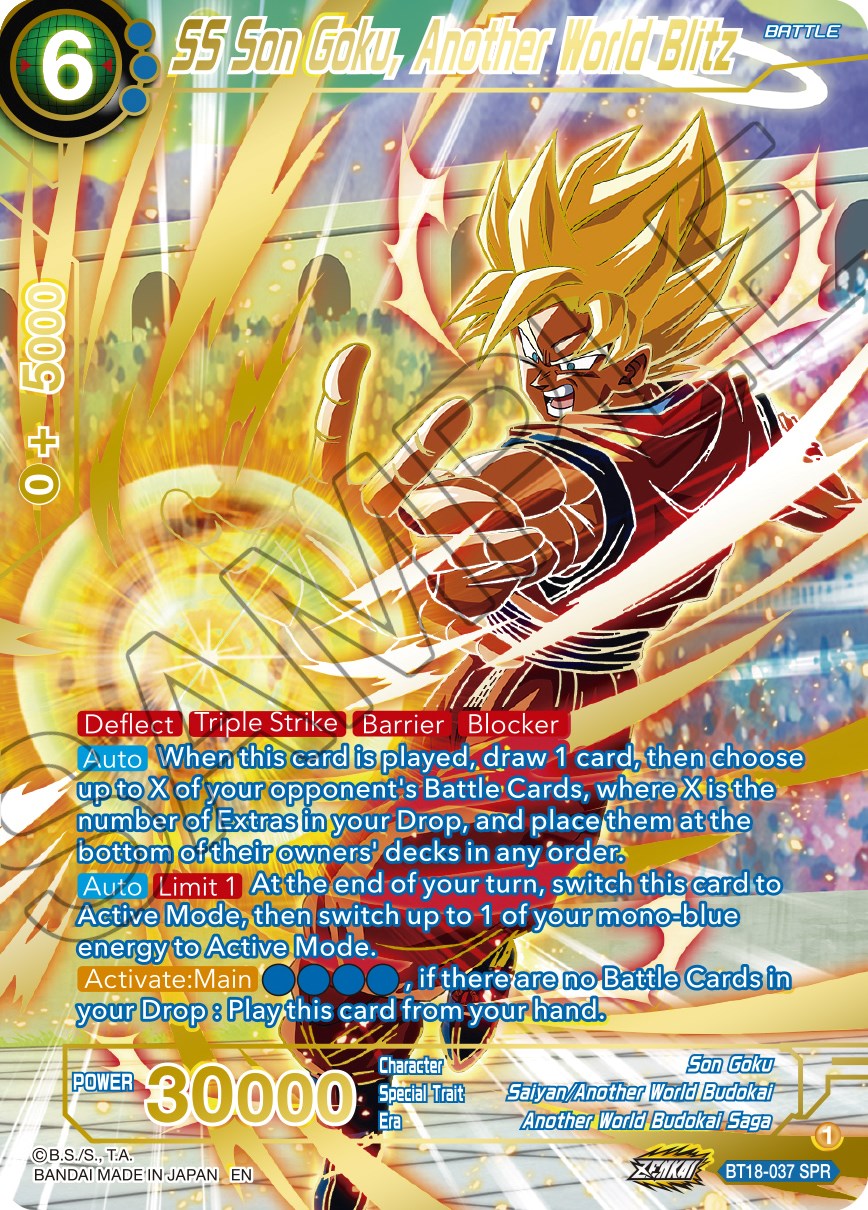 SS Son Goku, Another World Blitz (SPR) (BT18-037) [Dawn of the Z-Legends] | The Time Vault CA