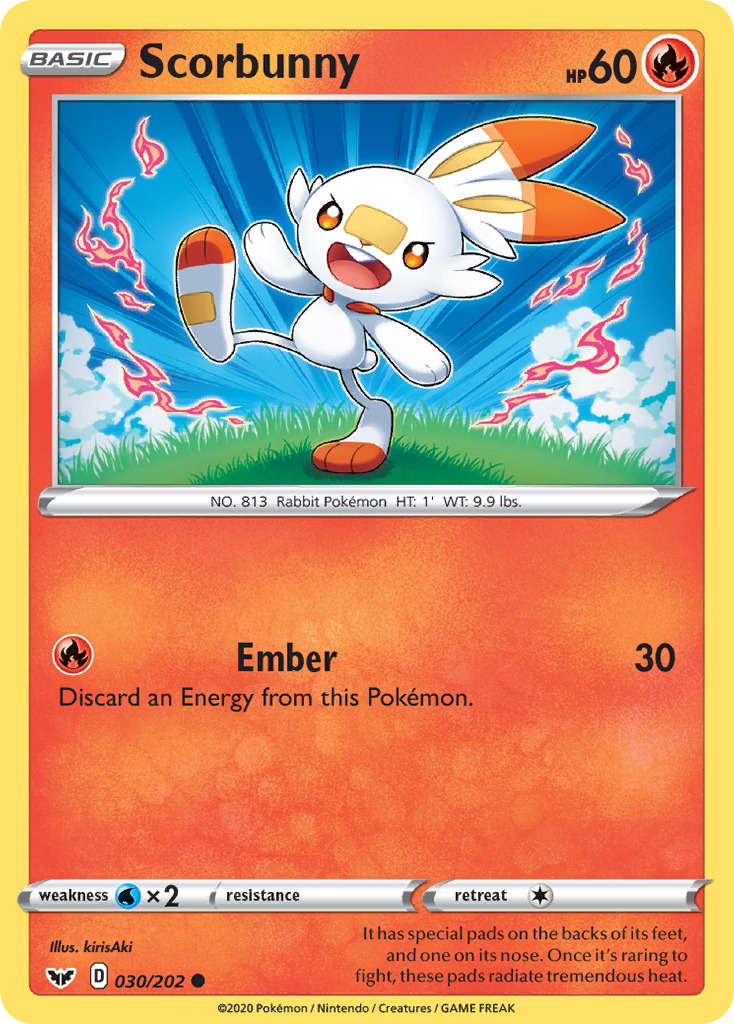 Scorbunny (030/202) [Sword & Shield: Base Set] | The Time Vault CA