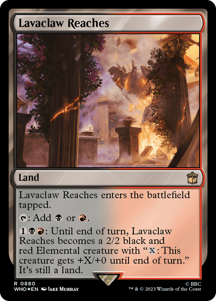 Lavaclaw Reaches (Surge Foil) [Doctor Who] | The Time Vault CA