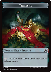 First Mate Ragavan // Treasure Double-Sided Token [Tarkir: Dragonstorm Commander Tokens] | The Time Vault CA
