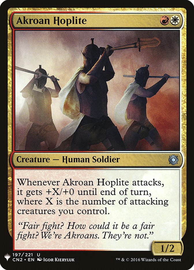 Akroan Hoplite [Mystery Booster] | The Time Vault CA