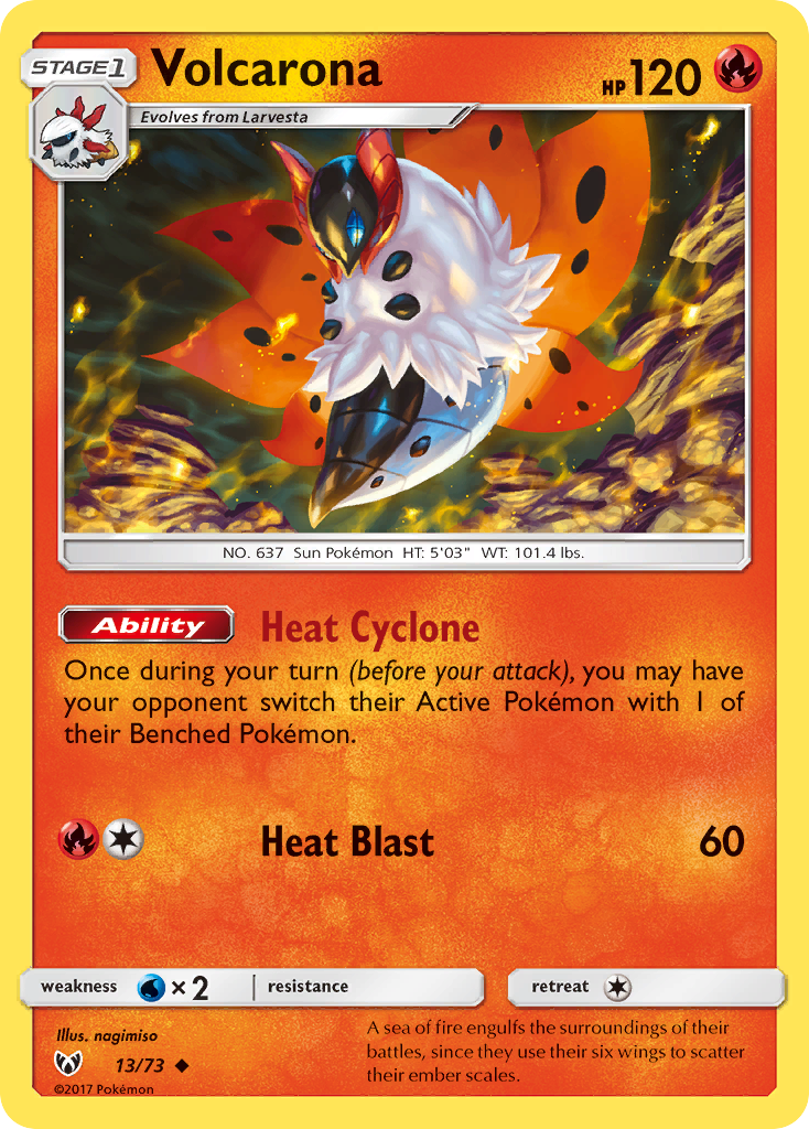Volcarona (13/73) [Sun & Moon: Shining Legends] | The Time Vault CA