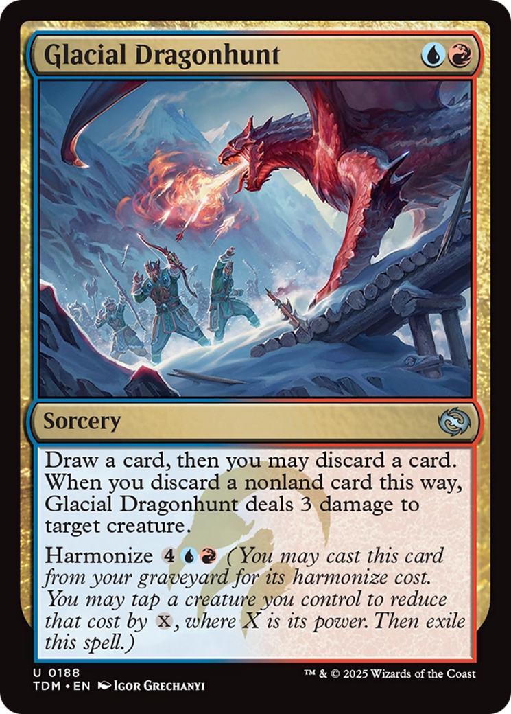 Glacial Dragonhunt [Tarkir: Dragonstorm] | The Time Vault CA
