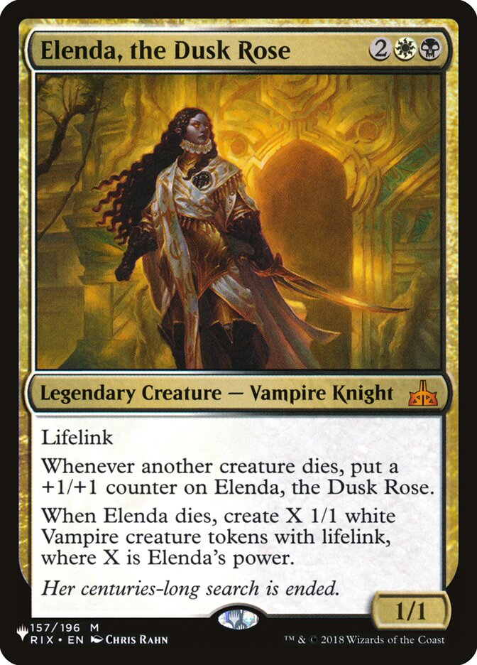 Elenda, the Dusk Rose [The List] | The Time Vault CA