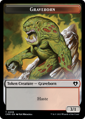 Spirit (0010) // Graveborn Double-Sided Token [Commander Masters Tokens] | The Time Vault CA