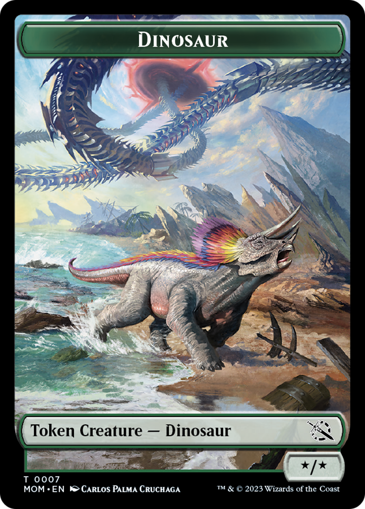 Dinosaur Token [March of the Machine Tokens] | The Time Vault CA