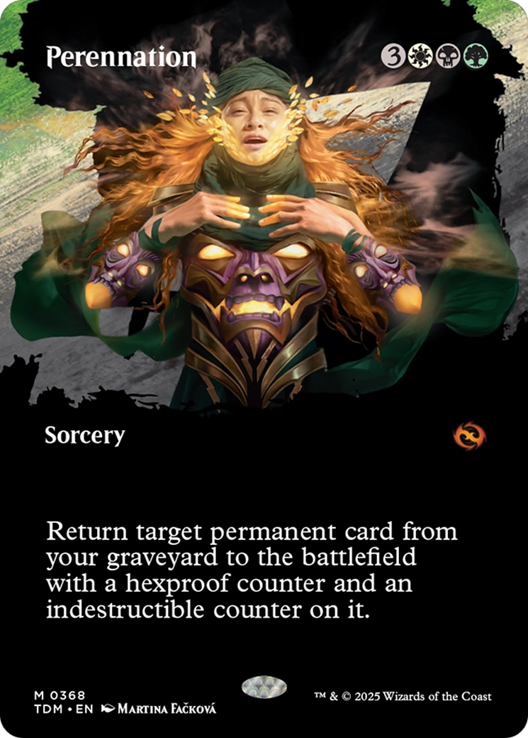 Perennation (Borderless) [Tarkir: Dragonstorm] | The Time Vault CA