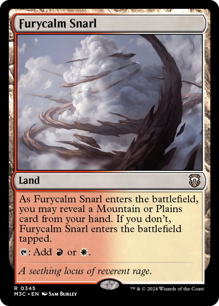 Furycalm Snarl (Ripple Foil) [Modern Horizons 3 Commander] | The Time Vault CA