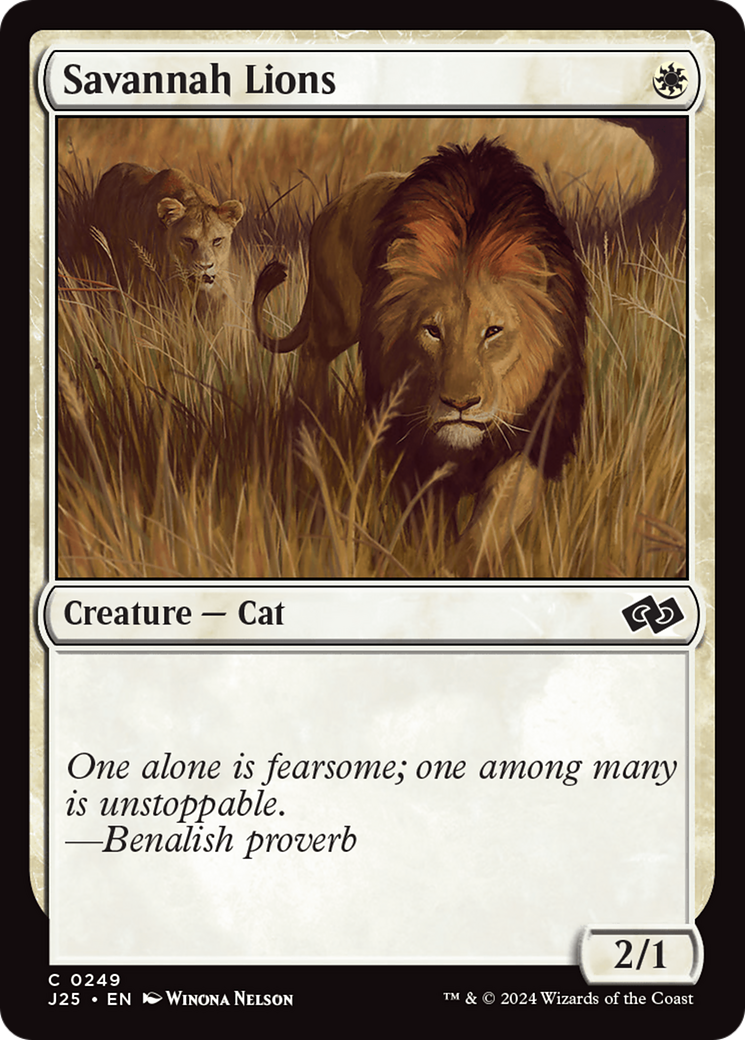 Savannah Lions [Foundations Jumpstart] | The Time Vault CA