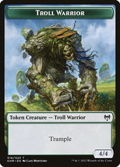 Elf Warrior // Troll Warrior Double-Sided Token [Kaldheim Tokens] | The Time Vault CA