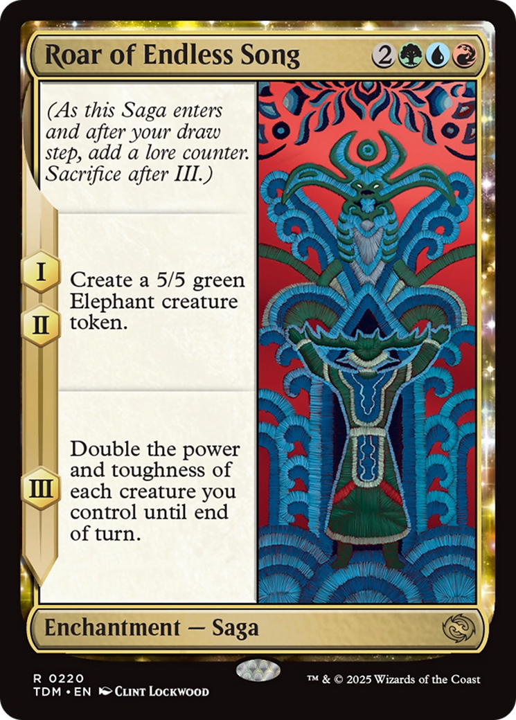 Roar of Endless Song [Tarkir: Dragonstorm] | The Time Vault CA