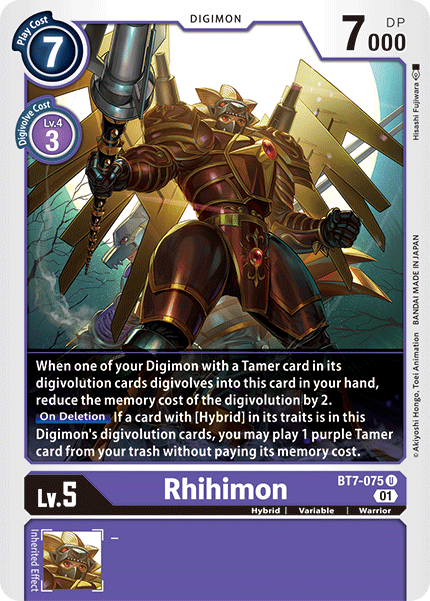 Rhihimon [BT7-075] [Next Adventure] | The Time Vault CA