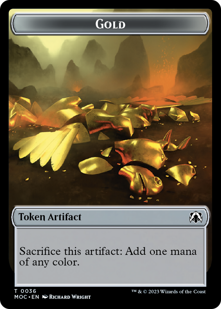 Thopter // Gold Double-Sided Token [March of the Machine Commander Tokens] | The Time Vault CA