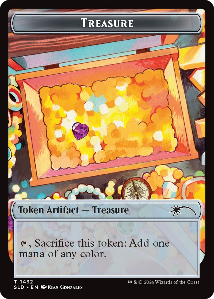Treasure Token (1432) (Rainbow Foil) [Secret Lair Drop Series] | The Time Vault CA
