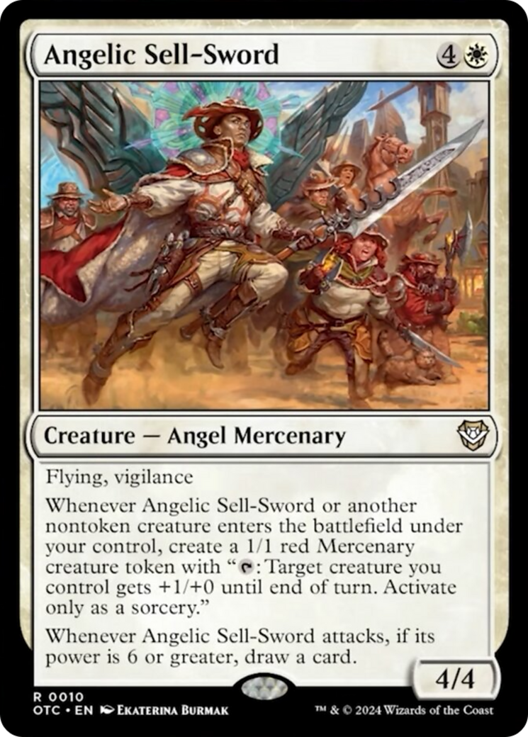 Angelic Sell-Sword [Outlaws of Thunder Junction Commander] | The Time Vault CA