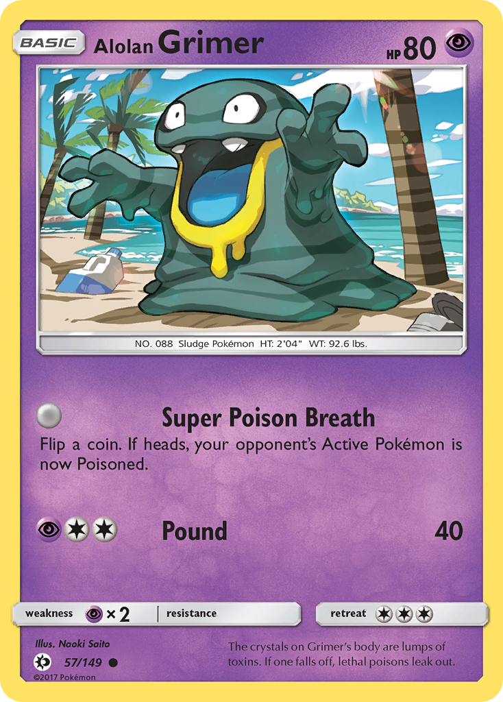 Alolan Grimer (57/149) [Sun & Moon: Base Set] | The Time Vault CA