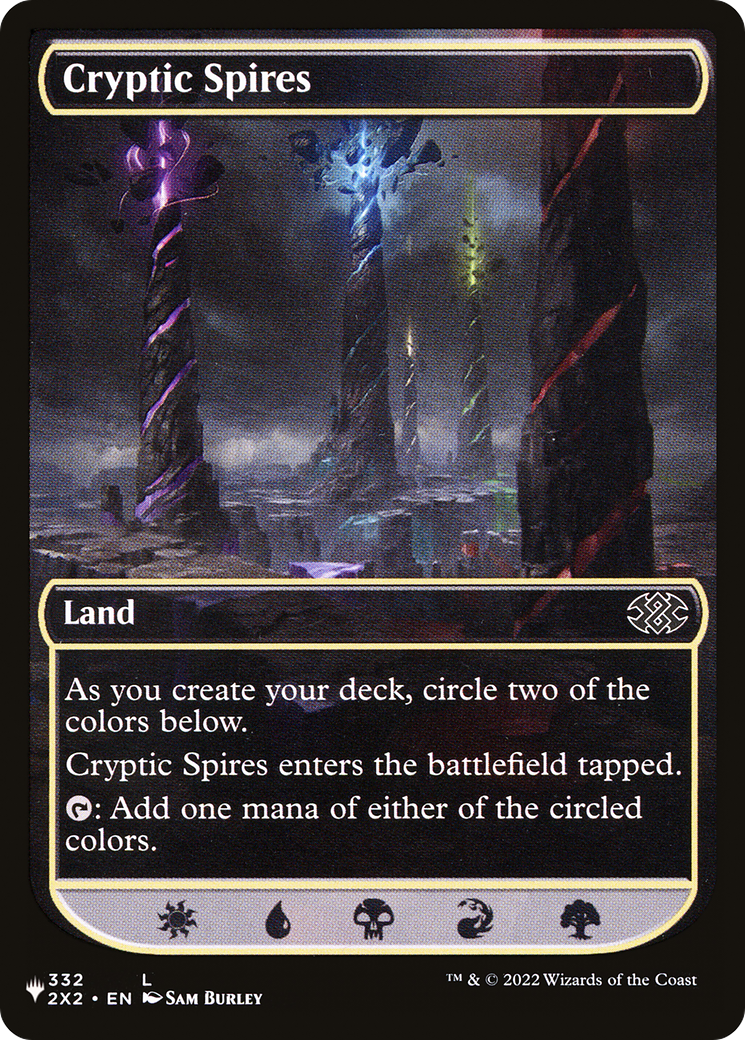 Cryptic Spires [The List] | The Time Vault CA