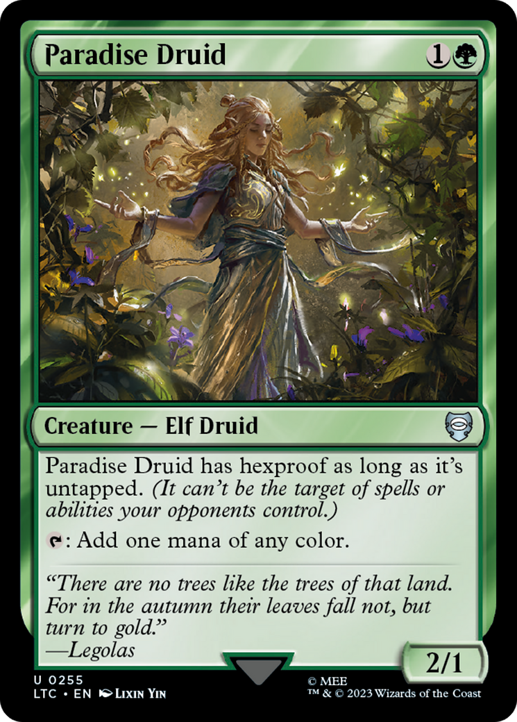 Paradise Druid [The Lord of the Rings: Tales of Middle-Earth Commander] | The Time Vault CA