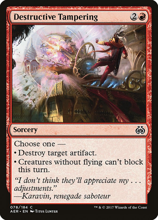 Destructive Tampering [Aether Revolt] | The Time Vault CA