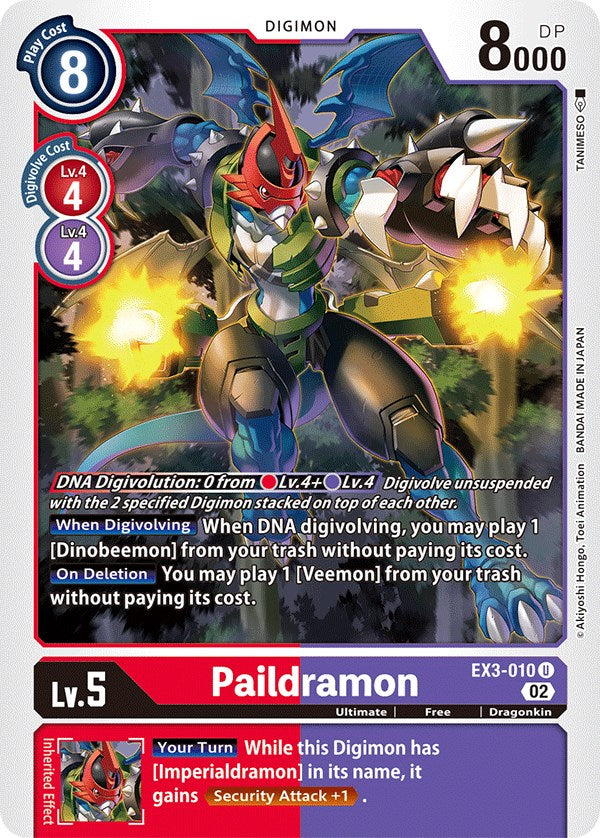 Paildramon [EX3-010] [Draconic Roar] | The Time Vault CA