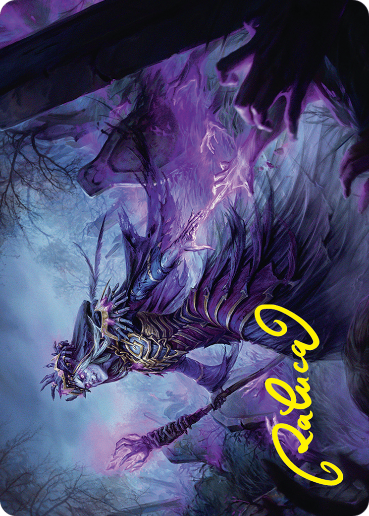 Zul Ashur, Lich Lord Art Card (10/54) (Gold-Stamped Signature) [Foundations Art Series] | The Time Vault CA