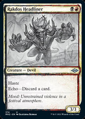 Rakdos Headliner (Sketch) [Modern Horizons 2] | The Time Vault CA