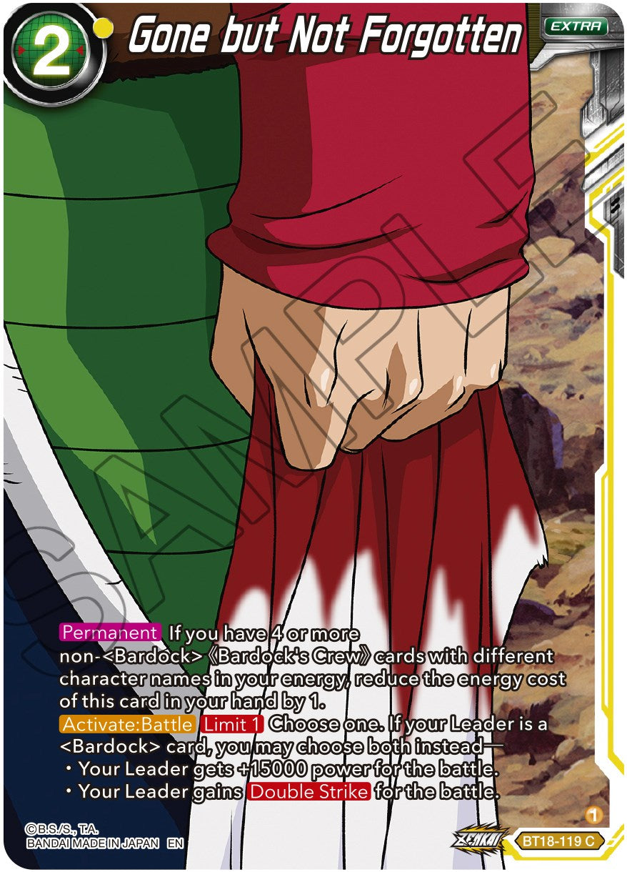 Gone but Not Forgotten (BT18-119) [Dawn of the Z-Legends] | The Time Vault CA