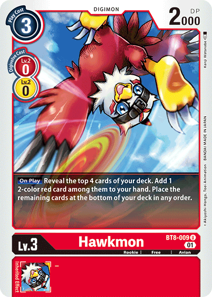 Hawkmon [BT8-009] [New Awakening] | The Time Vault CA