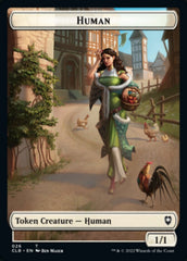 Spider // Human Double-Sided Token [Commander Legends: Battle for Baldur's Gate Tokens] | The Time Vault CA
