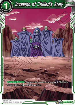 Invasion of Chilled's Army (Common) (BT13-083) [Supreme Rivalry] | The Time Vault CA