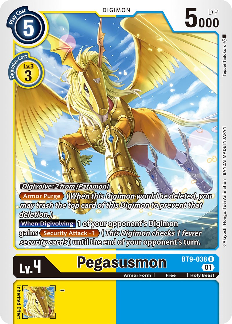 Pegasusmon [BT9-038] [X Record] | The Time Vault CA