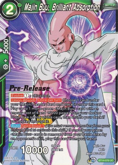 Majin Buu, Brilliant Absorption (BT14-079) [Cross Spirits Prerelease Promos] | The Time Vault CA
