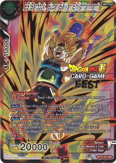 SS Bardock, Super Saiyan Enlightenment (Card Game Fest 2022) (BT13-010) [Tournament Promotion Cards] | The Time Vault CA