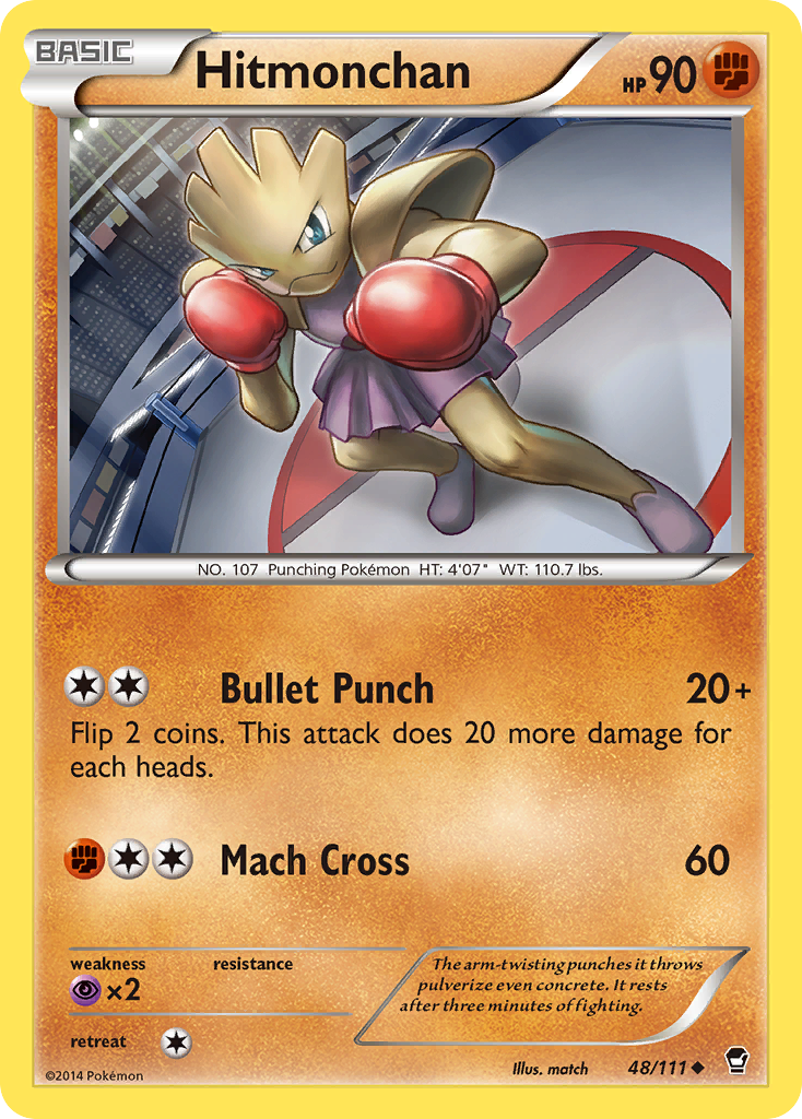 Hitmonchan (48/111) [XY: Furious Fists] | The Time Vault CA