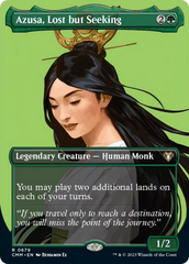 Azusa, Lost but Seeking (Borderless Profile) [Commander Masters] | The Time Vault CA