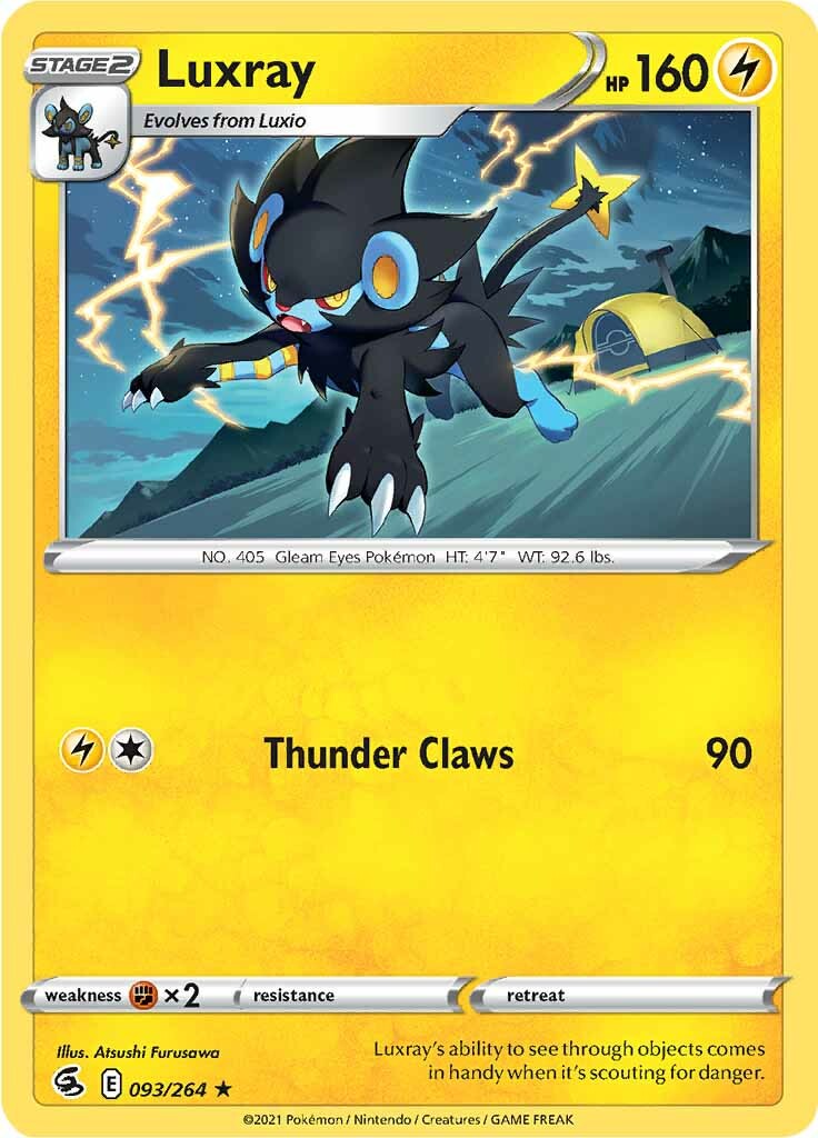 Luxray (093/264) [Sword & Shield: Fusion Strike] | The Time Vault CA