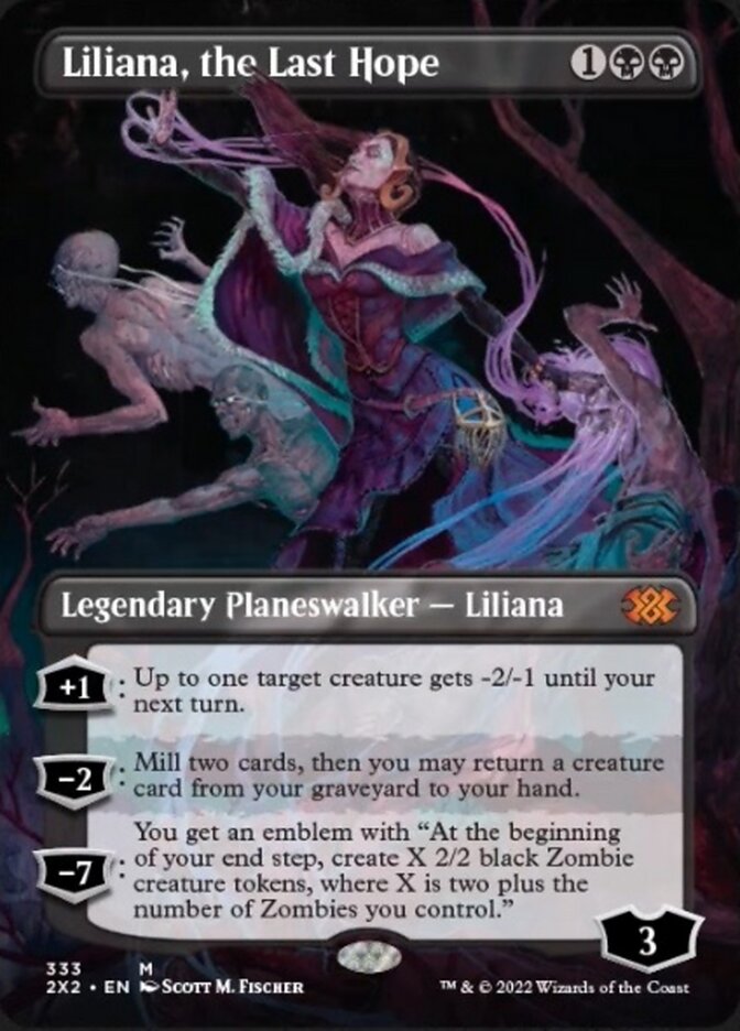 Liliana, the Last Hope (Borderless) [Double Masters 2022] | The Time Vault CA