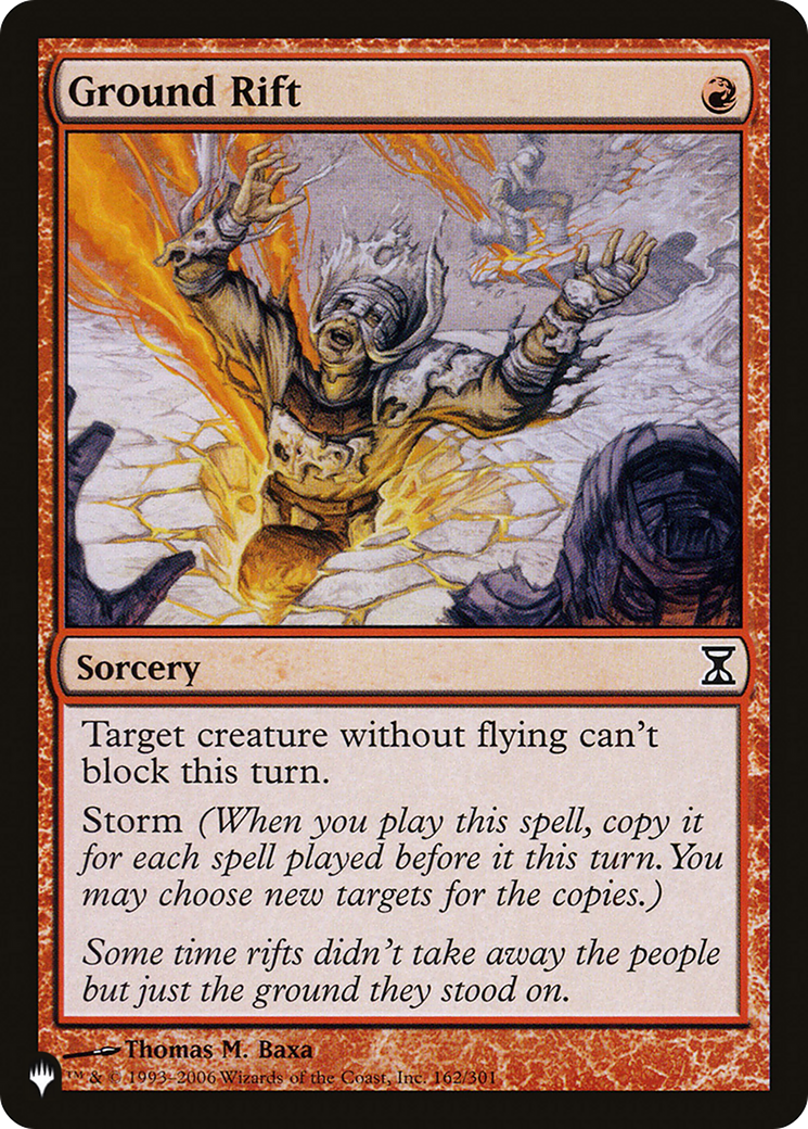 Ground Rift [The List] | The Time Vault CA