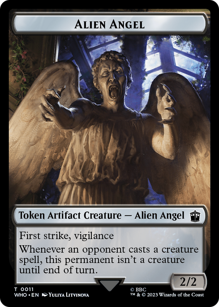 Copy // Alien Angel Double-Sided Token [Doctor Who Tokens] | The Time Vault CA