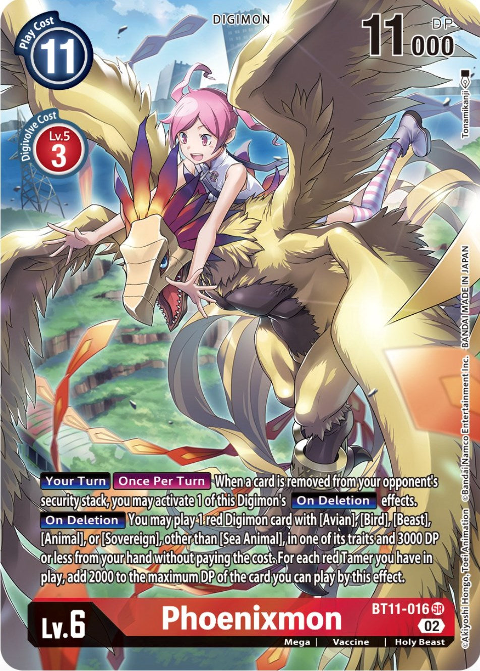 Phoenixmon [BT11-016] (Alternate Art) [Dimensional Phase] | The Time Vault CA